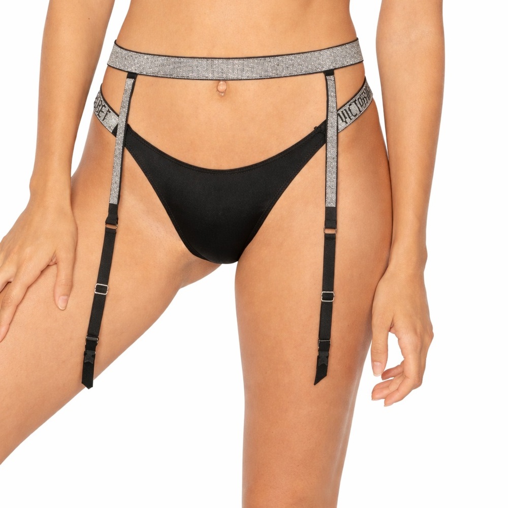 VICTORIA’S SECRET Crystal Rhinestone Garter Belt!